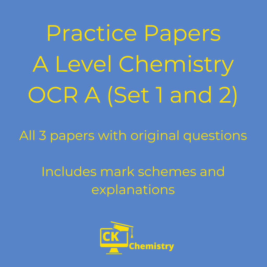 A Level Chemistry Resources Ck Chemistry