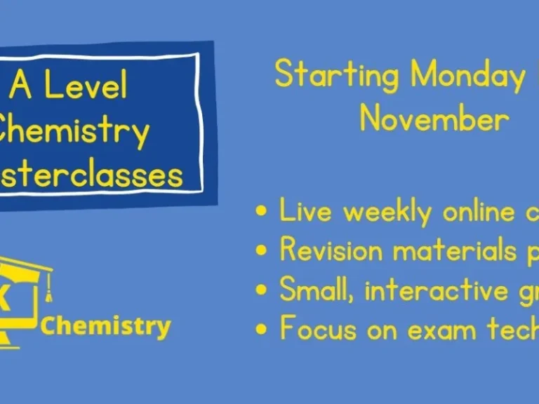 A Level Chemistry Masterclasses are back!